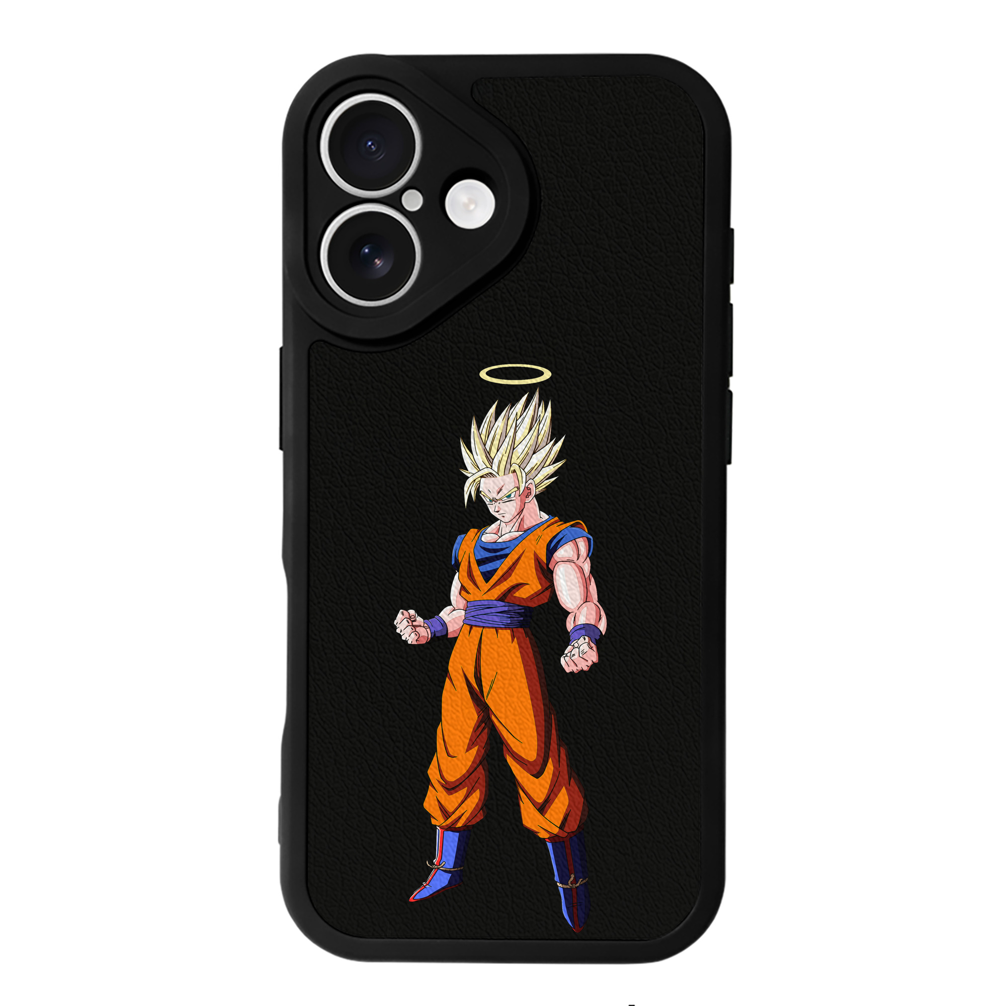 （画像用） ドラゴンボール 孫悟空（そん ごくう）Son Goku カカロット DRAGON BALL Kakarotto 【iPhone 16シリーズ対応】シリコンスマホケース（レザー調） 材質：シリコン